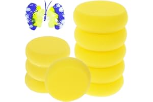 Bewudy Esponja de pintura redonda, sintética, absorbente, para manualidades y arcilla de acuarela