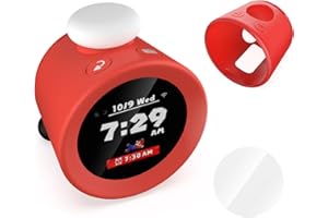 ARIKROII Schutzhülle für Switch Alarmo + 1 Glasfolie + 【 2 in 1】 Etui für Alarmo Ganzflächiger Schutz PC-Material Robustes 9H hohe Transparenz Wasserabweisend Ölabweisend