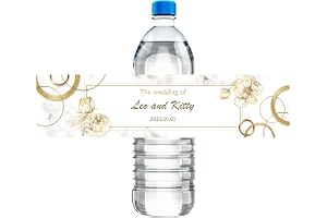 Lot de 30 étiquettes de bouteille de mariage personnalisées, autocollants de mariage avec texte photo, étiquettes de bouteille d'eau de mariage, étiquettes de bouteille d'eau de mariage (9)