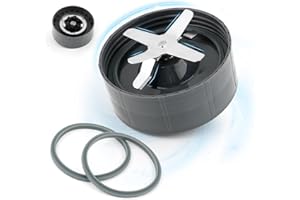 TGHongKy Entsafter Kreuzklingen für NutriBullet 600W Kreuzklingenaufsatz für NutriBullet 900W Ersatz Entsafter Klingen Blender Blade mit Messerhalterdichtung