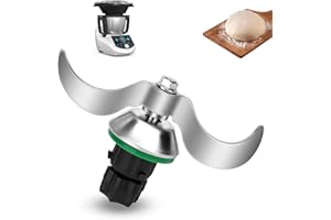 MOBUMEIA Teigmesser für Thermomix TM6, Edelstahl Teigmischmesser Messer für Vorwerk Thermomix TM5 TM6 TMF, Kein Teig-Rückstand, Schnelle Reinigung, Ersatzteile für Thermomix Mixmesser Ersatz Zubehör