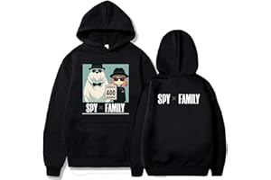 zhedu Spy X Family Sweats à Capuche Garçons Filles Anime Pulls Anya Forger Mode Sweat Unisexe Mignon Mode Veste
