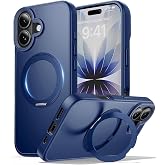 CONSTRAIN - iPhone 17 ile uyumlu Apple Kılıf Magsafe Halkalı 360 D&ouml;nebilen Y&uuml;z&uuml;kl&uuml; Standlı Armour Mat Mıknatıslı Kapak