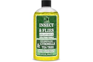 DD TECK Insect Repellent with CITRONELLA & Tea Tree Essential Oil Repellent Against Mosquitoes, Biting Insects, Flies and Ticks for Body Oil Deet Free (30ml Cap)