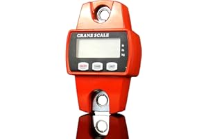 Balance à Crochet, Crochet 300 kg/660 lb, Précision +/- 50g, Affichage Numérique LCD de 0,7", Tare, Balance Électronique, Alimentation 3x AA, Durée de Fonctionnement jusqu'à 150h, HDWR wagPRO-H300