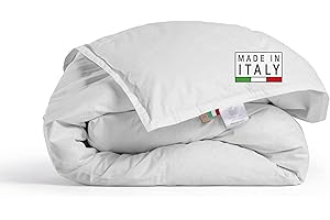 DREAMIN'101 DREAMIN*101 - Piumone Matrimoniale Invernale in Piumino e Piume Certificato con Tessuto 100% Cotone Percalle - Trapunta Invernale Ipoallergenica e Traspirante, Piumino Matrimoniale Piuma d'Oca 250x205