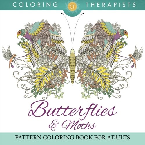 Butterflies & Moths Pattern Coloring Book For Adults