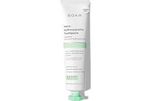 Boka Fluoride Free Nano Hydroxyapatite Toothpaste - Adult & Kids - Appropriate for Sensitive Teeth - No Sulfates & Parabens - Natural Flavors & Vegan - Mild Ela Mint (113g) 1pk