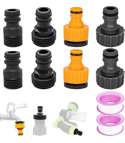 Adaptateur Rapide Laiton Pour Robinet Et Tuyau D'arrosage - Connecteur Universel, Facile à Installer, Pour Intérieur/extérieur