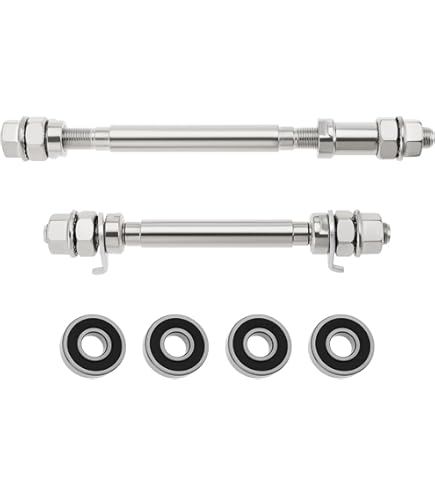 Rear Hub Bearing Cups Bicycle Rear Hub Cups 3/8" - 4PCS Black Carbon Steel Bike Axle Nuts For Mountain & Road Bikes Bmx Bike Wheel Axle Nut
