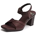 XE Looks Women's Elegant Heels | Block Heel Sandals with Stretchable Straps | Lightweight & Durable | Comfortable Cushioned Sole Heels For Girls & Women