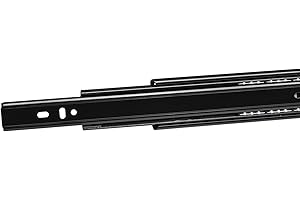 SOTECH 2 paires (4 PIÈCES) SO-TECH® Glissières à Extension Complète Coulisses de Tiroir noires 550 mm (insérées) à Billes