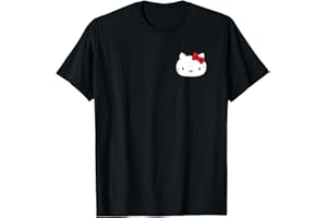 T-shirt Sanrio Hello Kitty (avant et arrière) T-Shirt Noir Unisex Adulte S