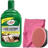 Turtle Wax Deri Temizleyici ve Besleyici Krem 500 ml, Mikrofiber Bez, Cila S&uuml;nger