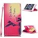 Produktbild Huawei P8 Lite Hülle,Huawei P8 Lite Wallet Case Flip Cover Hüllen Etui Lederhülle,EMAXELERS Rot Winkel Mädchen Muster Huawei P8 Lite Tasche Schwarz PU Leder Brieftasche Hülle,Schutzhülle für Huawei P8 Lite Hülle Ledertasche mit Standfunktion für Huawei P8 Lite,Angel Girl