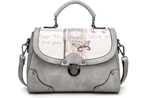 BUKESIYI Femme Sac bandouliere Sacs a main Petit Cuir Sacs Menotte Sacs épaule Sacoche Mode CCFR77101