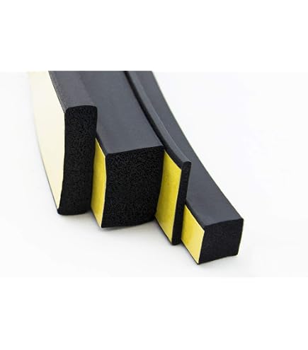 6x10 Mm EPDM Moosgummi-Vierkantprofil Grau