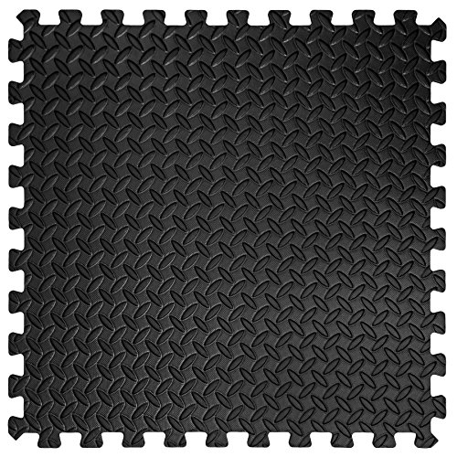 TecTake 12 x Bodenschutz Matte Schutzmatten Set Fitness Unterlegmatte EVA-Schaum | Maße pro Matte: ca. 63×63 cm - 6