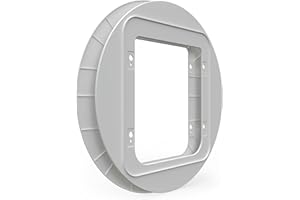 Sure Petcare - Set di 2 adattatori di montaggio per la porta microchip Sure Petcare SureFlap e la porta per animali domestici Connect per gatti e cani di piccola taglia, da incasso in vetro bianco