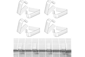 MEMOEVER 8Pcs Table Cloth Clip, Plastic Tablecloth Clips, Table Clips for Table Cloth, Clear Table Cloth Cover Clamps for Thick Table Christmas Home Wedding Party Indoor Outdoor Camping