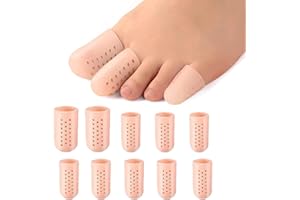 ZHIHUITL Protezione alluce,10 Pezzis cappucci Copri dita in gel,Protezione Piedi Traspirante Proteggi Dita Piedi,per Previene la formazione di calli e vesciche,Protect Nail Toes Per uomo e per donna