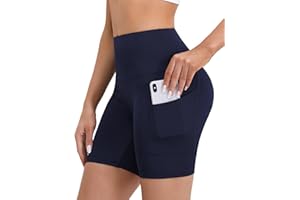 Merlvida Mallas Cortas Mujer Cintura Alta Leggins Cortos Deportivos con Bolsillos Opaco Pantalones Cortos Deporte Elásticos Shorts Pantalon Corto Leggings Ropa Verano para Yoga Fitness Ciclista