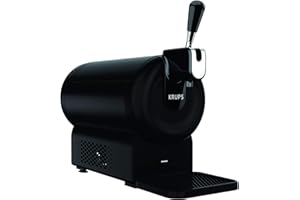 Krups - YY4048FD - Machine à Bière - THE SUB COMPACT NOIR -Tireuse à Bière - Pompe à Bière - Bière pression 37,3 x 19,0 x 49,3 cm