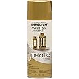 Rust-Oleum 202719 American Accents Designer DIY Metallic Spray Paint for Decoration (Aged Brass - 312 Grams)