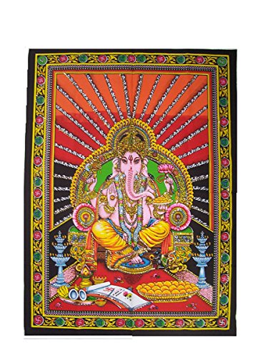Wandtuch Ganesha Erleuchtung 110 x 75 cm Indien
