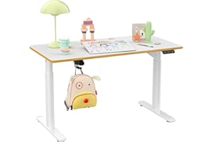 SANODESK SK1W Standing Desk Children's desk with Adjustable Height Ergonomic desk Study desk for Children of All Ages -120 * 60CM, 80KG
