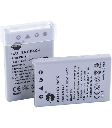Hahnel HL-EL5 Batteria Li-Ion 1100mAh Per Nikon EN-EL5 - Ricambio Di Qualità - 2