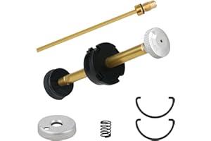 SUNJIKA Kit de réparation complet pour réchaud de camping et lanterne Coleman avec poêle à double combustible Coleman. Valve anti-retour, tige d'air (200-6381), pompe à piston universelle en métal