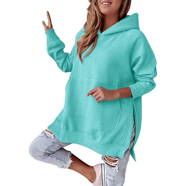 Sudadera Con Capucha Oversize Para Mujer - Cremallera, Bolsillo, Talla Grande, Abrigo Casual De Otoño/Invierno