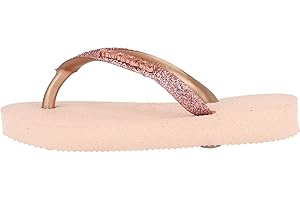 Havaianas Kids Slim Shiny Rose Gold Rubber Infant Flip Flops Sandals