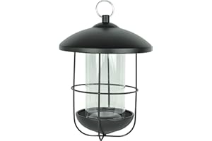 Supa Metal Lantern Wild Bird Seed & Sunflower Heart Contemporary Feeder, That Is Designed to Enhance Your Garden, Made from Premium Quality Materials, Easy to Fill & Easy to Clean.