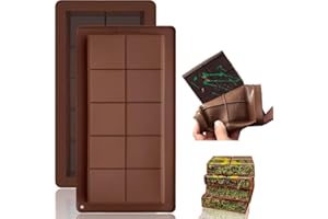 LAIZIHUI 2Piezas Molde Chocolate Dubai, Molde Turron, Molde Turron Silicona. Molde Silicona Chocolate Sin BPA (2 Piezas)