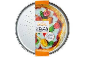 Decora 0075033 Perforated Pizza Focaccia Mould 28 cm, Steel