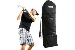 Teksome Borse da Viaggio da Golf - Sacca da Golf da Viaggio con Ruote | Poliestere 600D, Cinturino Regolabile, Custodia da Viaggio per Mazze da Golf, da Viaggio per compagnie aeree