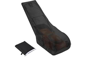 BLUEEOUR Lawn Mower Cover, Outdoor Lawnmower Cover with Adjustable Hem Cord, Waterproof Windproof Anti-UV 210D Oxford Fabric Walk Behind Lawnmower Storage Cover (193 x 63.5 x 112 cm)