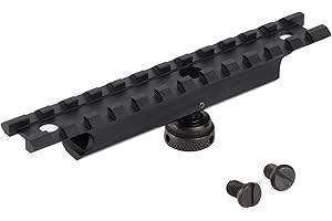 ToopMount 12 Ranuras Montaje en riel táctico 20 mm Picatinny AR-15 Adaptador de Montaje en riel con asa de Transporte para Caza al Aire Libre