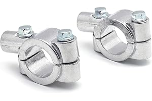 AUTOZOCO Morsetto di montaggio retrovisore per moto, supporto adattatore 22-25 mm, manubrio, filettatura