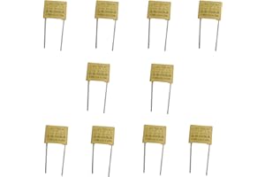 HeyNana Lot de 10 condensateurs en polypropylène non polarisés 275 V 470 nF 0,47 uF 470 J, éliminent le scintillement des LED en éteignant la lumière