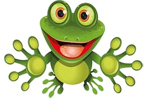 ‎TRADERCAT tradercat autoaufkleber lustig Funny Frosch, Aufkleber Badezimmer, Aufkleber Auto Motorrad Roller Laptop Koffer Kühlschrank Badezimmer Dekoration Aufkleber mülltonne wetterfest (10x7cm)