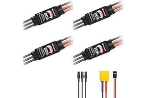 HAWK'S WORK FLYCOLOR ESC 20A senza spazzole, Motore brushless regolatore di velocità elettrico, Multi-Rotor DIY Drone RC Airplane (4 confezione)