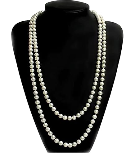 Générique Collier Collier De Perles S925 Argent Perle D'eau Douce Pendentif Chaîne 5-6mm Blanc Vapeur Bun Forme Mode All-Match Femme Bijoux Cadeau Collier Pour Femmes