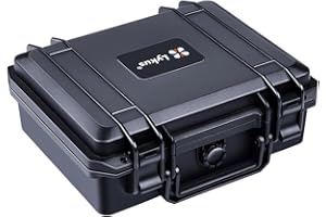 Lykus HC-2510 Custodia Valigia Case impermeabile con schiuma, Dimensioni interne 25x19x9,5 cm, Adatto per microfono, prodotti elettronici e altro