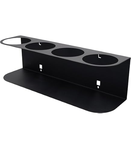 HAZET 179N-35 Porte-Canettes Pour Atelier - Fixation Murale - 4 Canettes Minimum - Noir