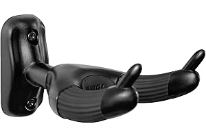 WiNGO Support mural pour guitare, Conception unique Support guitare mural porte crochet pour guitare acoustique électrique, ukulélé, basse-WH-66