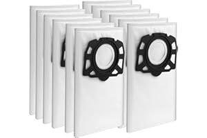 Attemart KFI 487 Sacs à poussière pour Kärcher aspirateur WD4 WD5 WD6 WD5P WD6P Premium MV4 MV5 MV6 KWD4 KWD5 KWD6 KNT4 accessoires Sacs d'aspirateur compatible avec Kärcher 2.863-005.0, 12 pièces