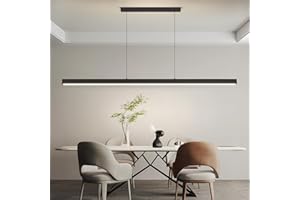 ‎MIKERU Mikeru 180cm Dimmbare Moderne LED Pendelleuchten, Kücheninsel Leuchten mit 3000K/4500K/6000K 3 Farben Lichter 10% -100% Helligkeit Einstellbar mit Fernbedienung für Esszimmer, Büro